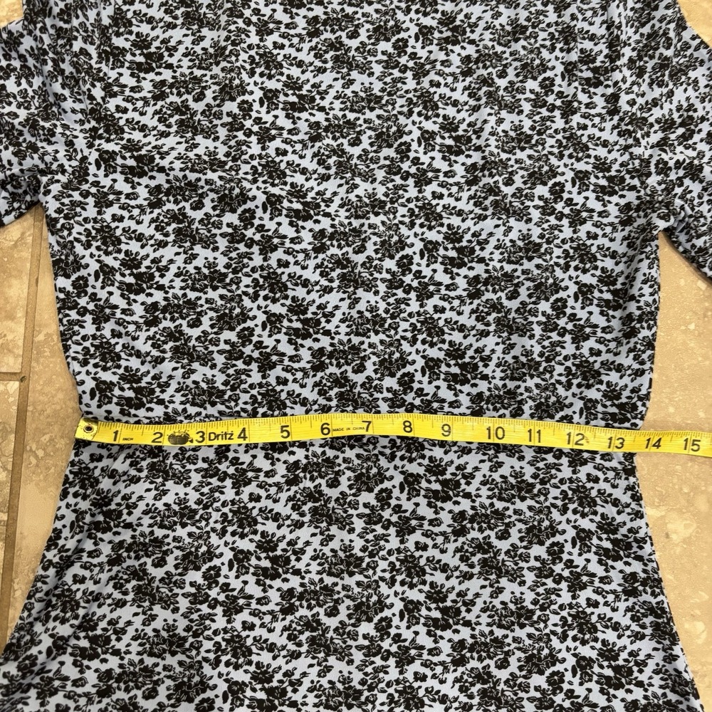 Mango‎ Printed Ruched Dress Size 4 - Picture 11 of 13
